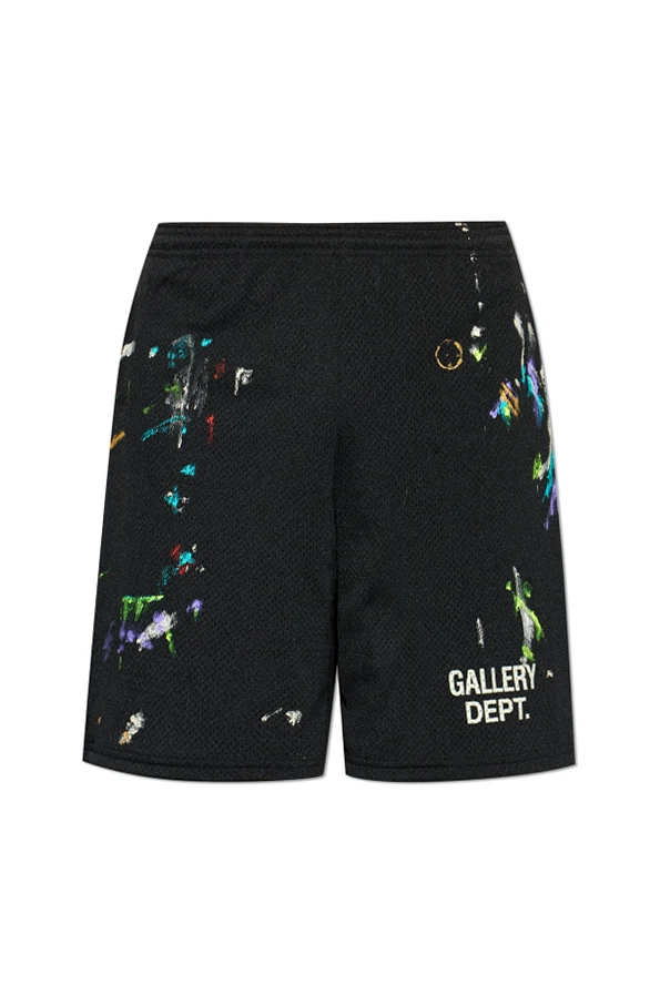 CZARNY Szorty z logo