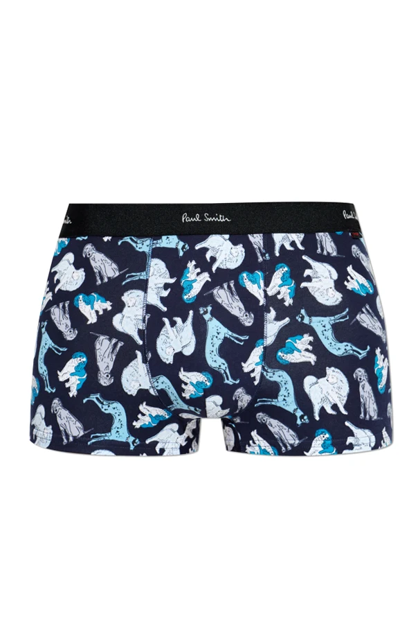 NAVY BLUE Cotton boxers with striped pattern