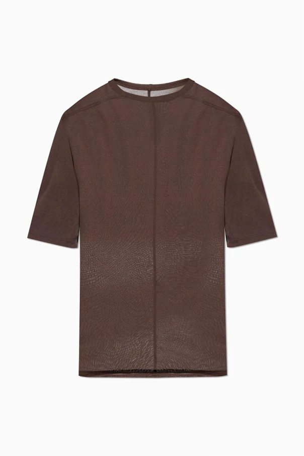 BRĄZOWY Transparentny T-shirt