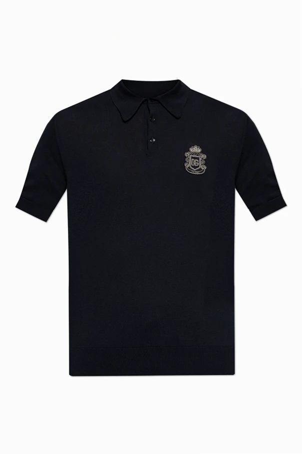 NAVY BLUE Polo with logo