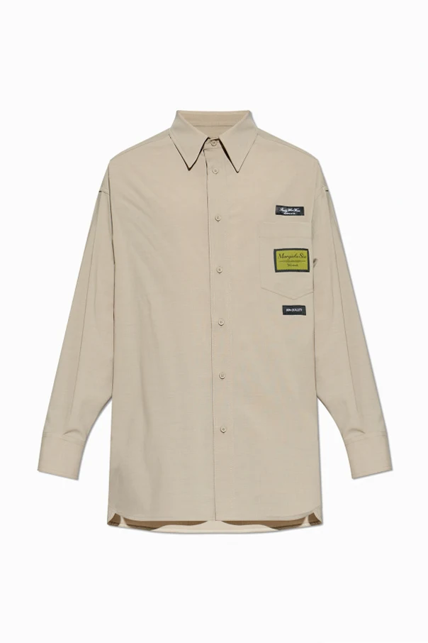 BEIGE Hemd mit Aufnähern