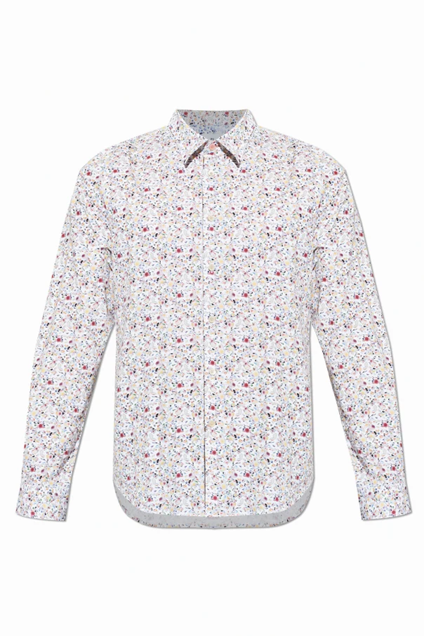 WEISS Hemd mit buntem Druck