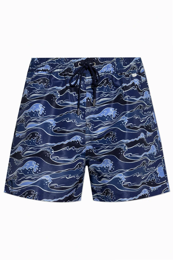 MARINEBLAU Bade-Shorts mit Print