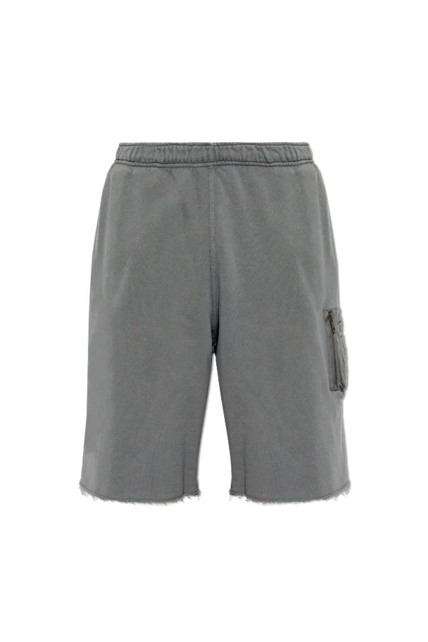 GRAU Baumwollshorts