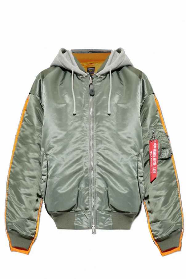 ZIELONY Ocieplana kurtka