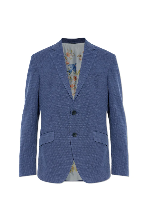 BLAU Blazer mit offenen Revers