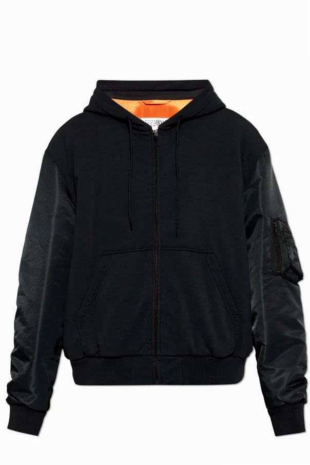 CZARNY Ocieplana kurtka typu ‘Bomber’