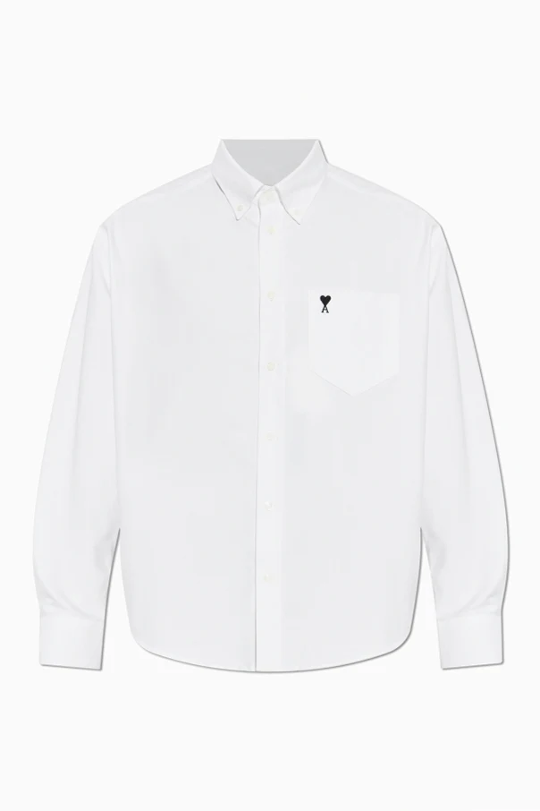 WHITE Shirt with embroidered logo