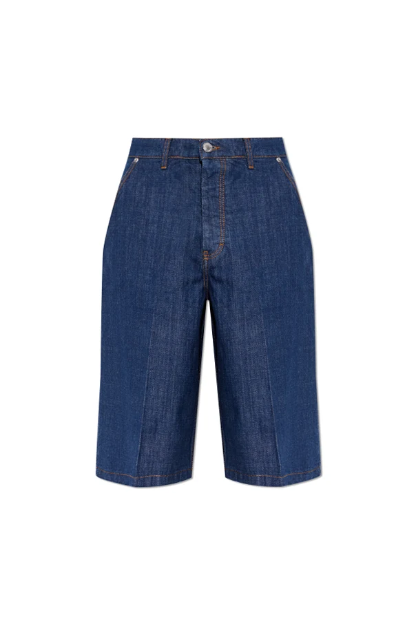 NAVY BLUE Denim shorts