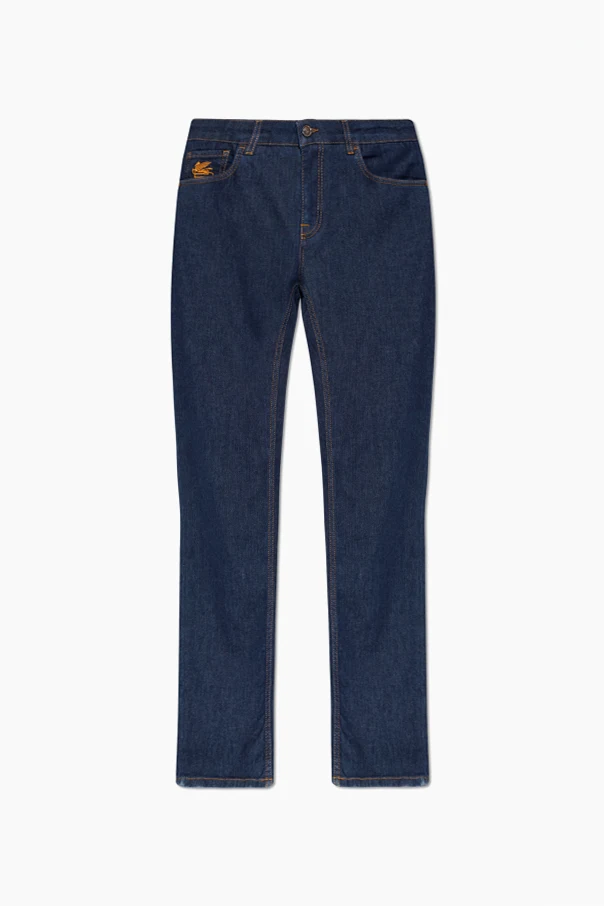 MARINEBLAU Jeans mit schmal zulaufenden Beinen