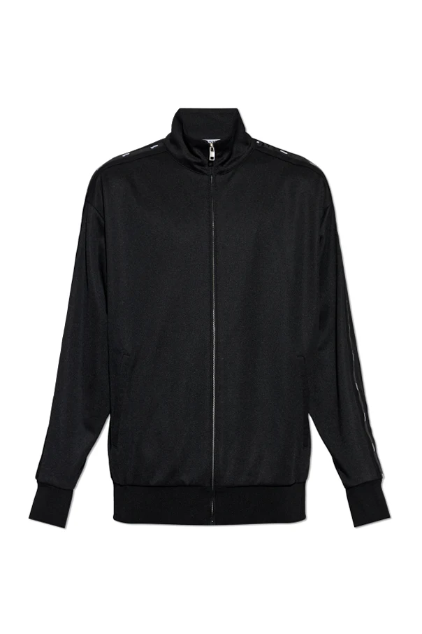 SCHWARZ Sweatshirt mit Stehkragen