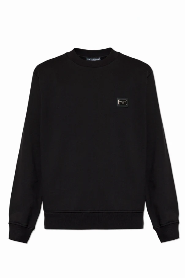 SCHWARZ Sweatshirt mit Applikation