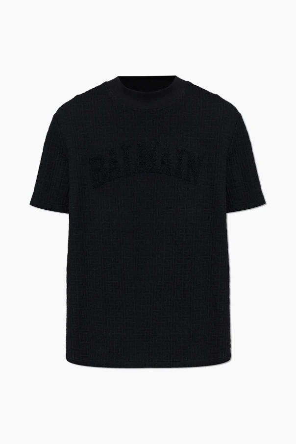 BLACK T-shirt with monogram