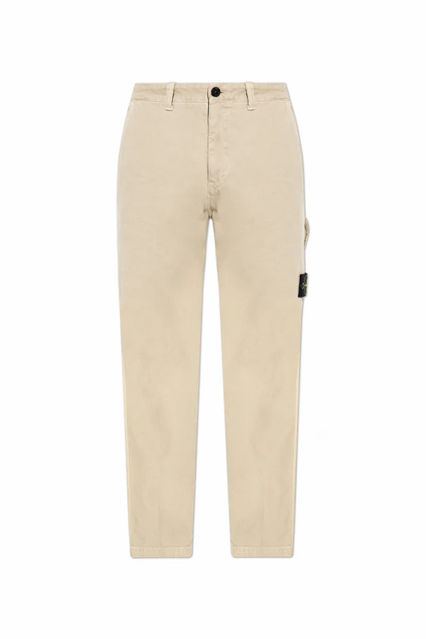 beige Tapered leg pants