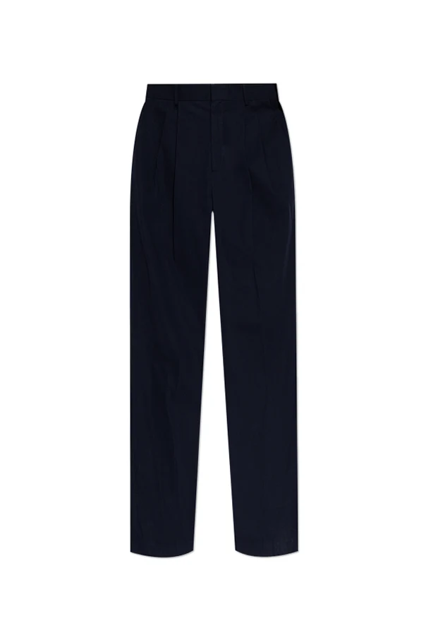 NAVY BLUE Creased pants