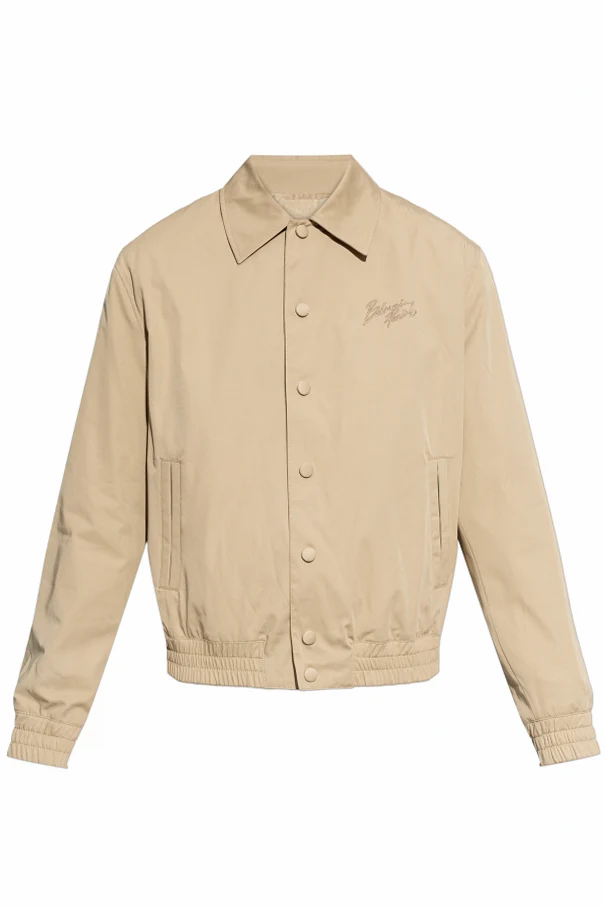 BEIGE Jacke mit aufgesticktem Logo