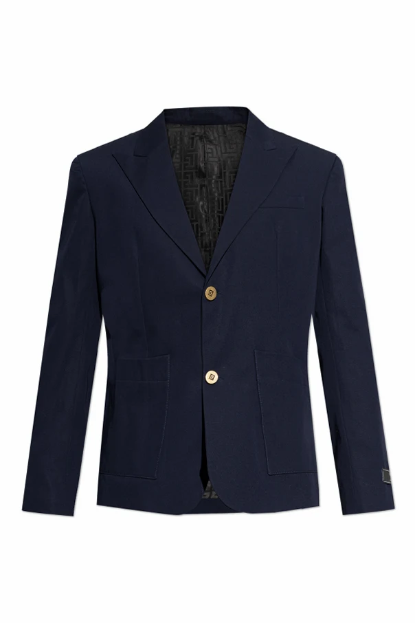 NAVY BLUE Blazer with open lapels