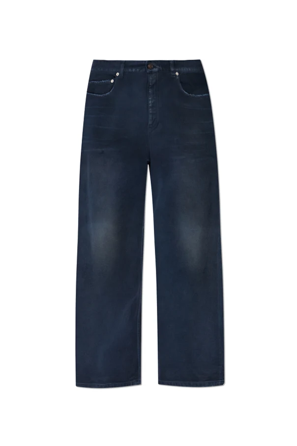 NAVY BLUE Straight-leg jeans