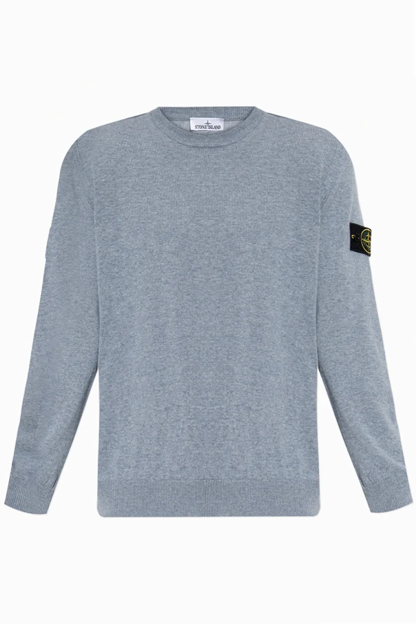 HELLBLAU Wollpullover mit Rundhalsausschnitt