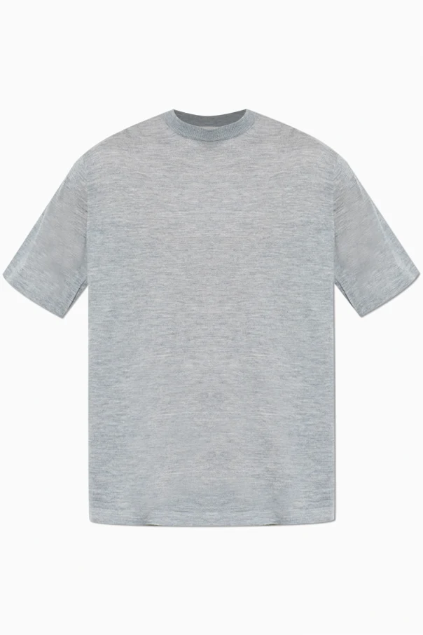 SZARY Kaszmirowy t-shirt  `Johannes`