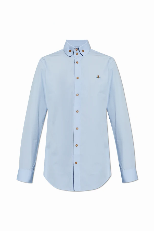 BLAU Hemd mit Logo