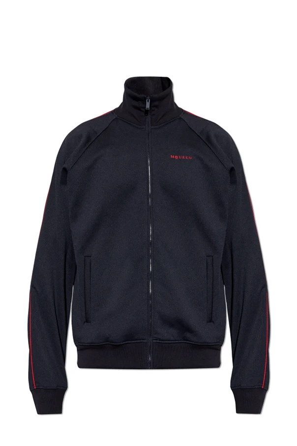 MARINEBLAU Sweatshirt mit Stehkragen