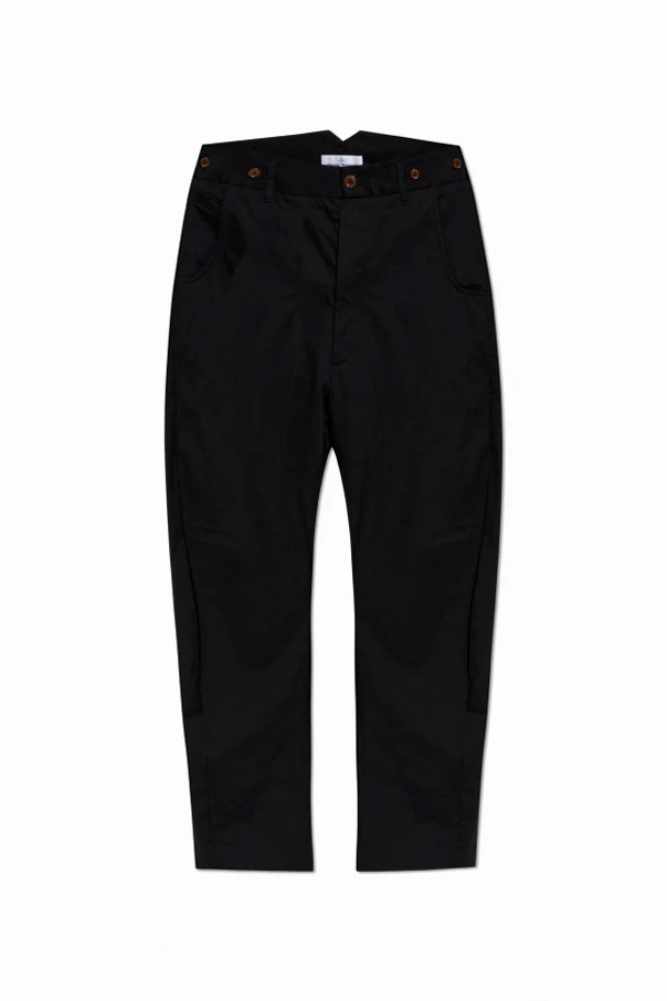 BLACK Straight-leg pants