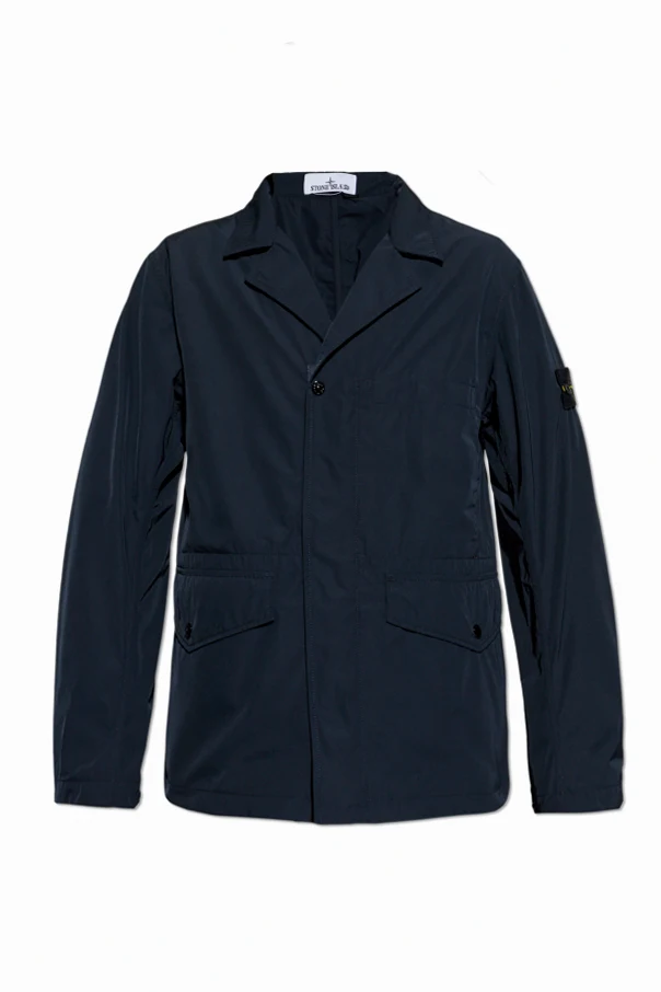 MARINEBLAU Leichte Jacke mit Logo-Patch