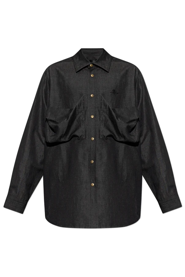 MARINEBLAU Oversize-Hemd