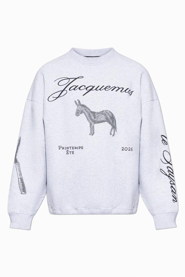 GRAU Sweatshirt mit aufgesticktem Logo