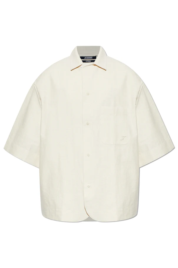 CREME Oversize-Hemd mit Tasche