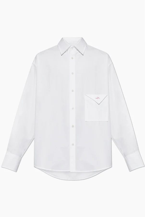 WEISS Hemd mit Tasche