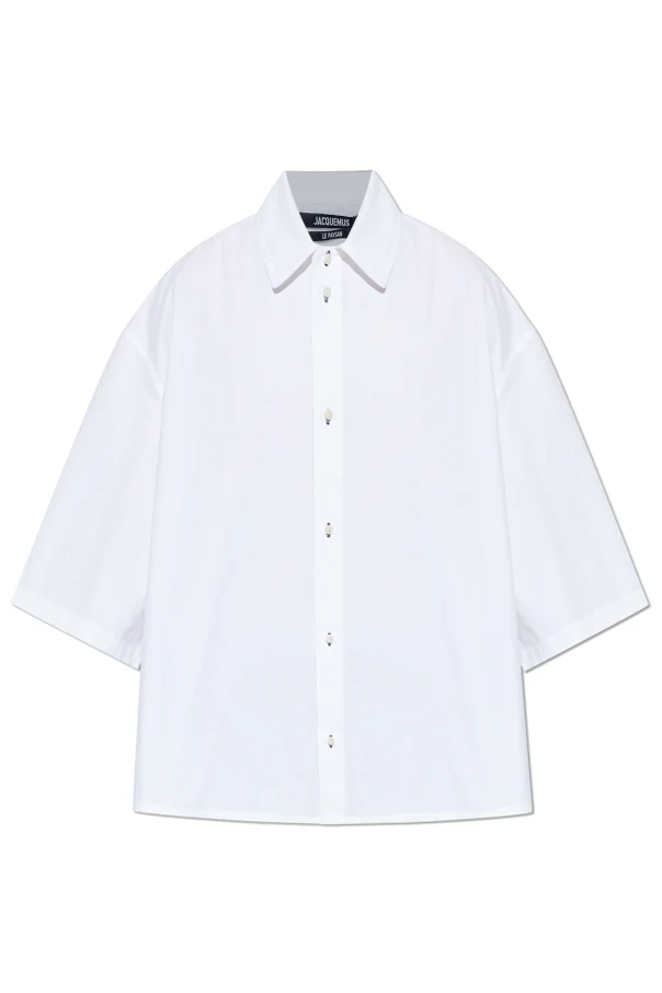 WEISS Oversize-Hemd