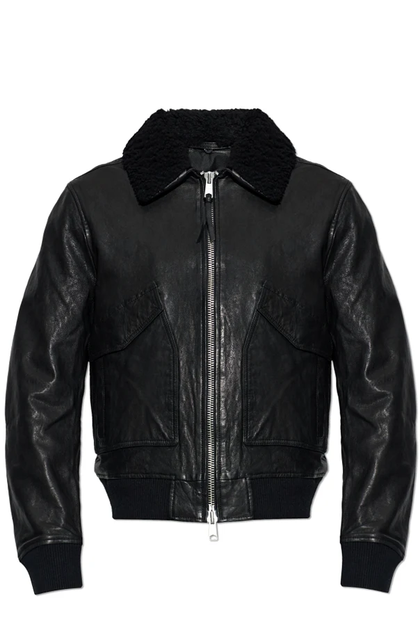 SCHWARZ Lederjacke ‘Vaucluse Aviator’