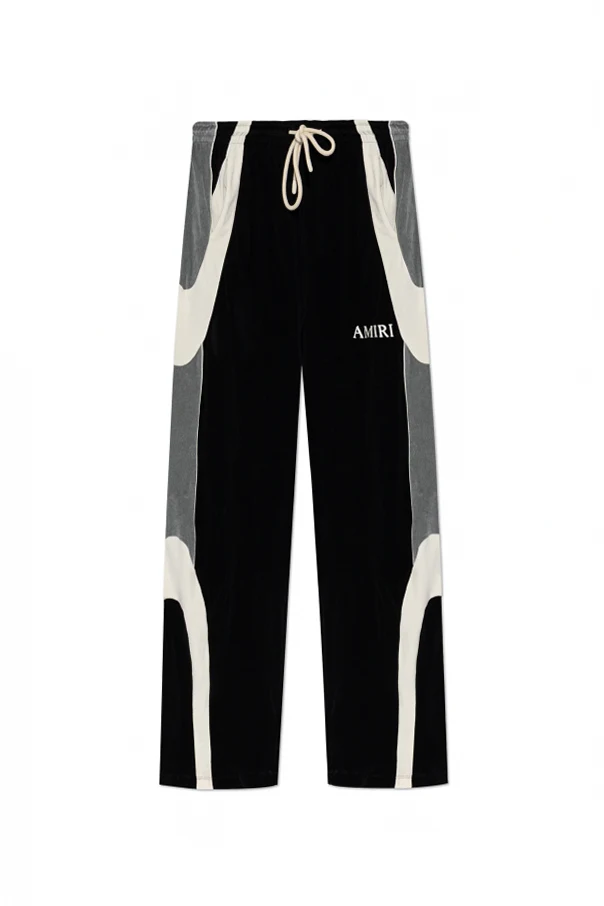 SCHWARZ Jogginghose mit Logo