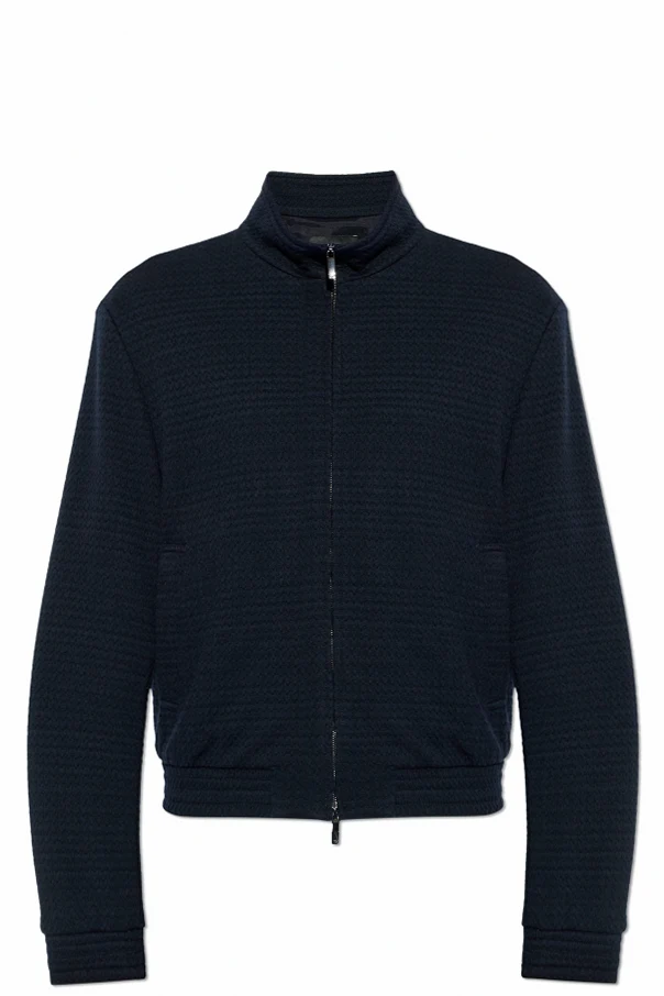 MARINEBLAU Sweatshirt mit Stehkragen