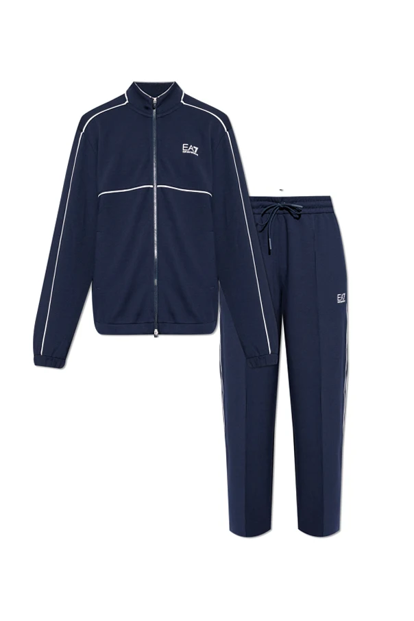 GRANATOWY Komplet dresowy: bluza i spodnie