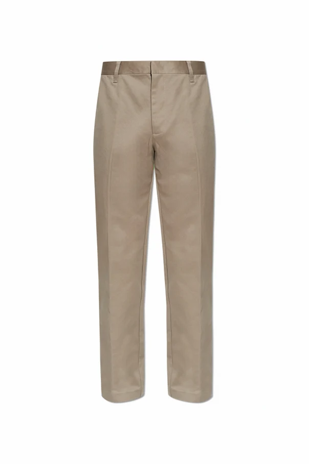 BLACK Cotton pants with tapered legs