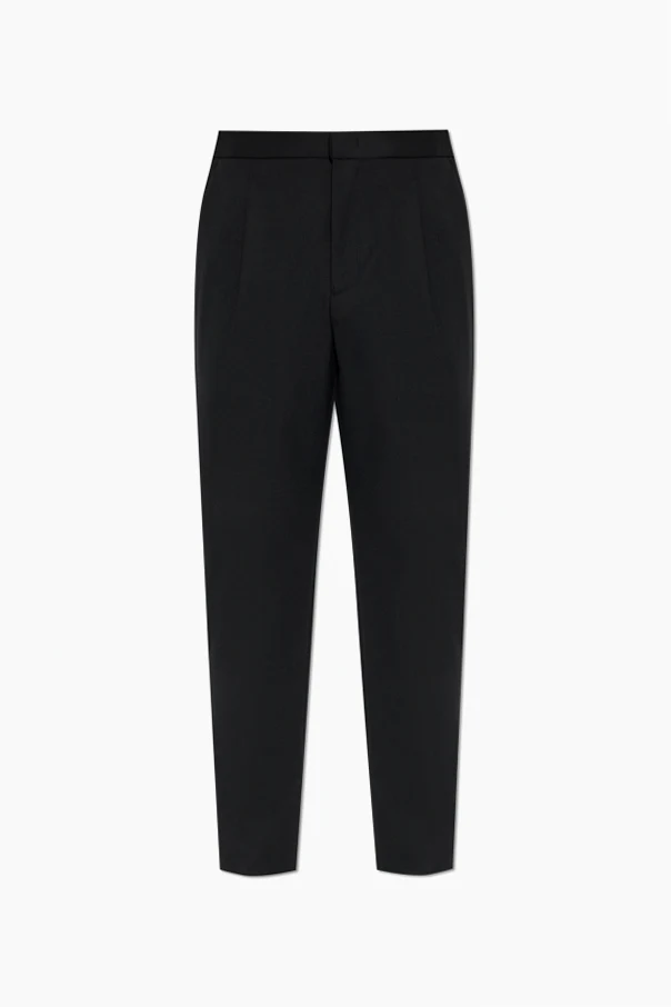 BLACK Pleated trousers