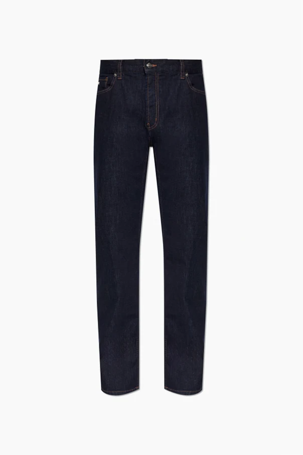 NAVY BLUE Straight-leg jeans