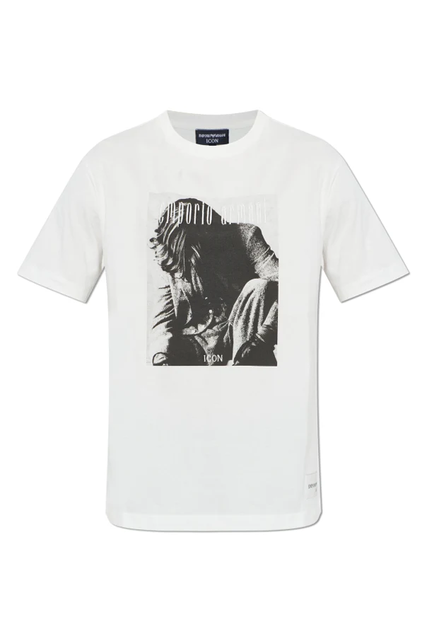 BIAŁY  T-shirt z nadrukiem