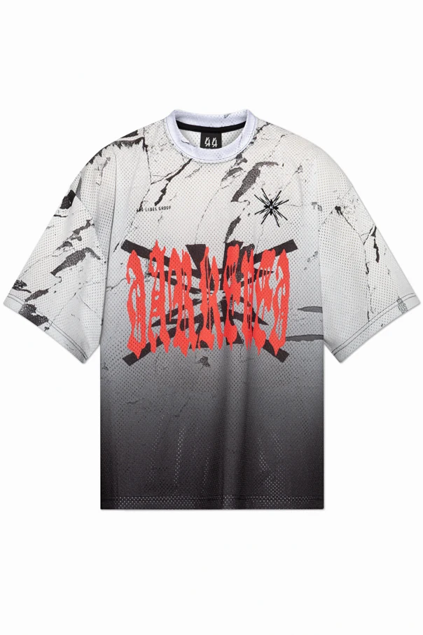 GRAU Perforiertes T-Shirt