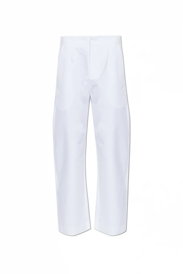 WHITE Straight-leg pants