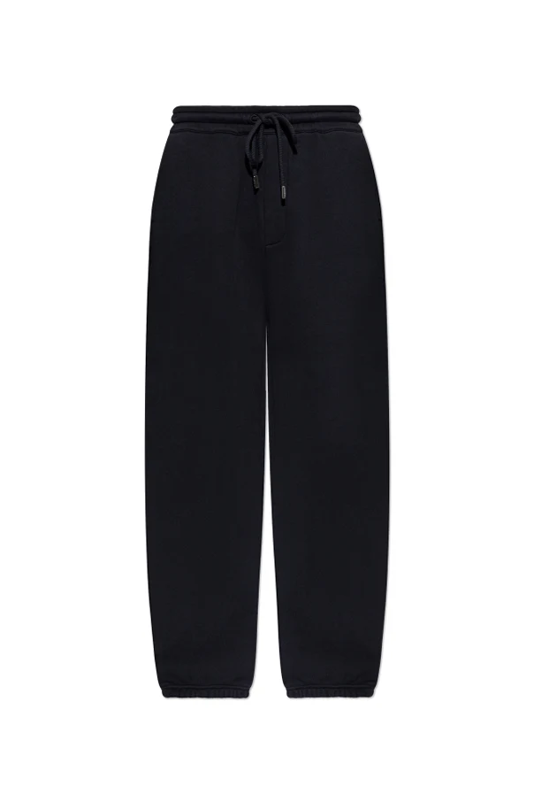 SCHWARZ Sweatpants mit Aufnäher