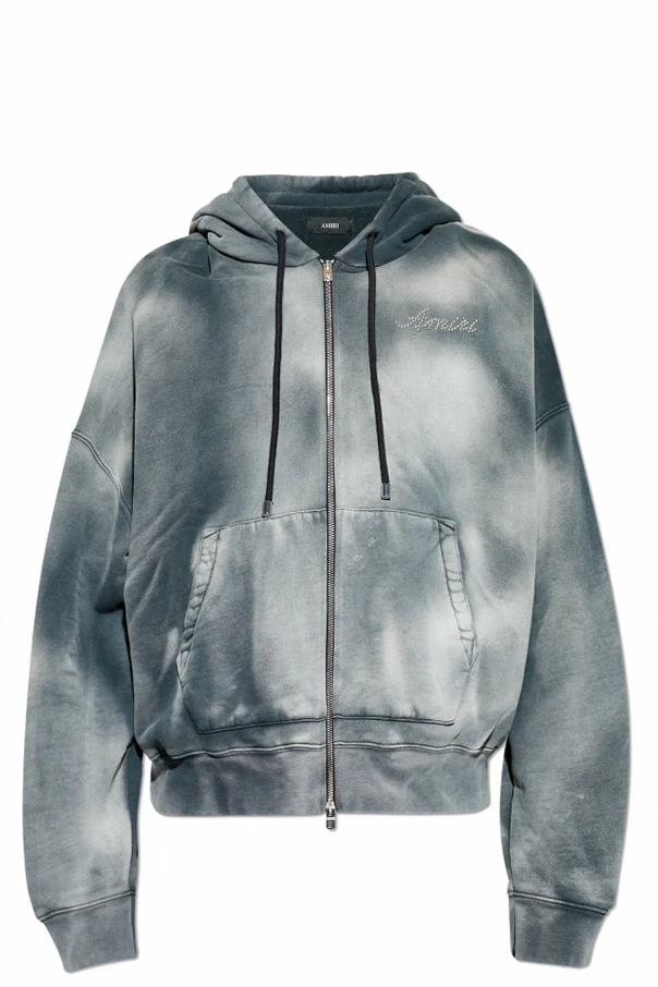 GRAU Sweatshirt mit glänzenden Applikationen