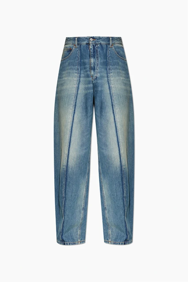 BLAU Jeans mit "vitage"-Effekt