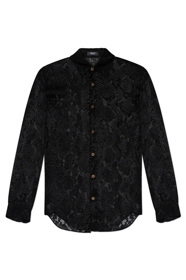 BLACK Transparent shirt