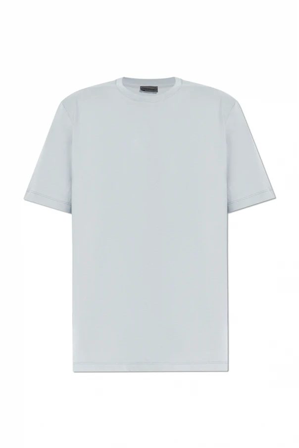 light blue Crew neck T-shirt