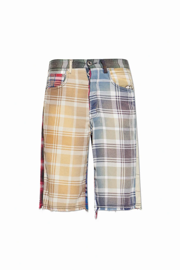 MULTIKOLOR Szorty ze wzorem w kratę