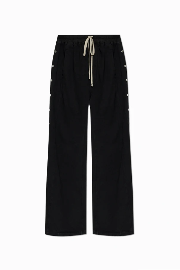 SCHWARZ Sweatpants mit weitem Bein